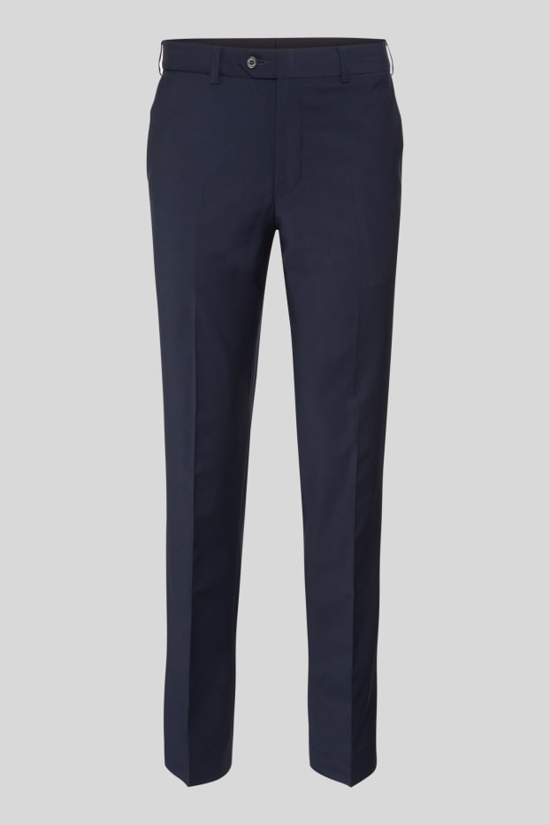 Bărbați - Pantaloni office - Comfort Fit - albastru închis