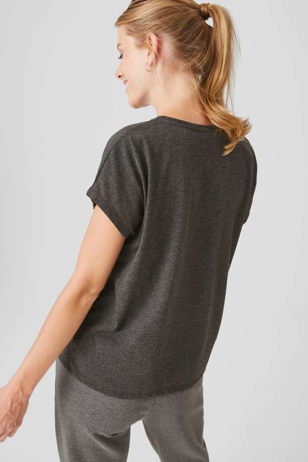 Women - T-shirt - Peanuts - gray-melange