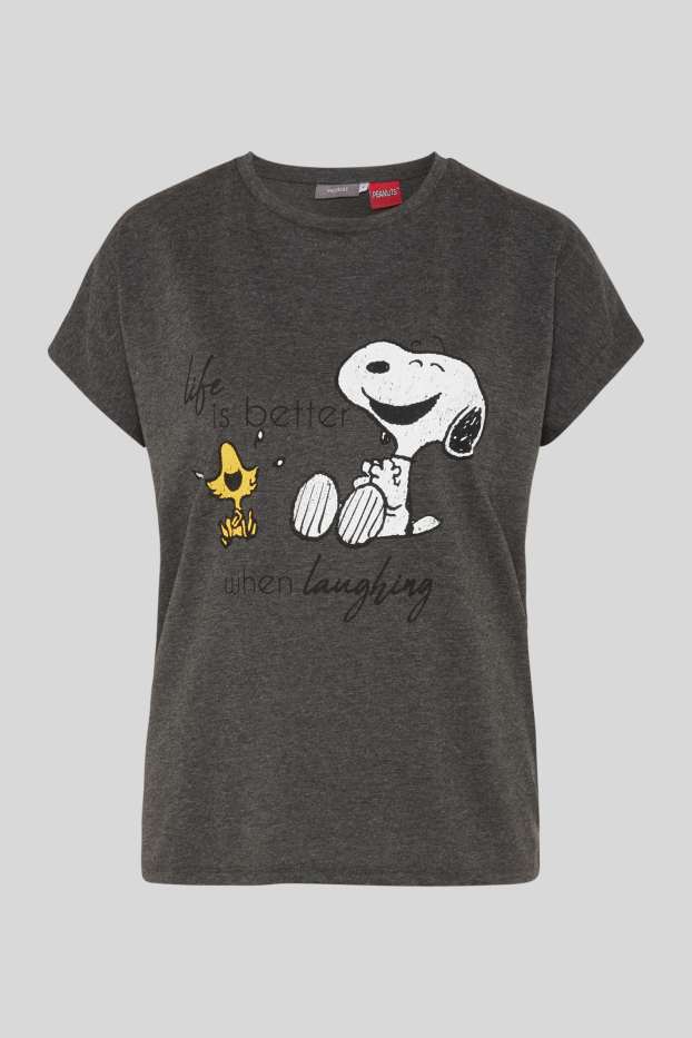 Women - T-shirt - Peanuts - gray-melange