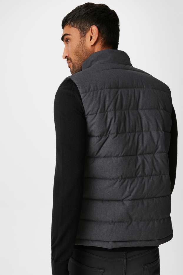 Herren - Steppweste - dunkelgrau