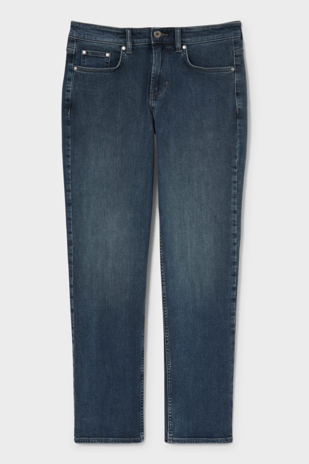 Heren - Straight jeans - jeansblauw