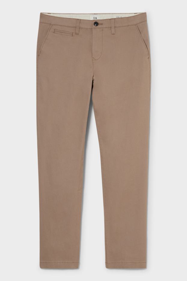 Hommes - Chino - regular fit - taupe
