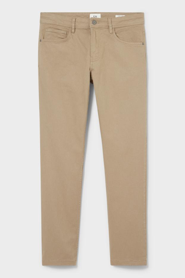 Uomo - Pantaloni - regular fit - tortora