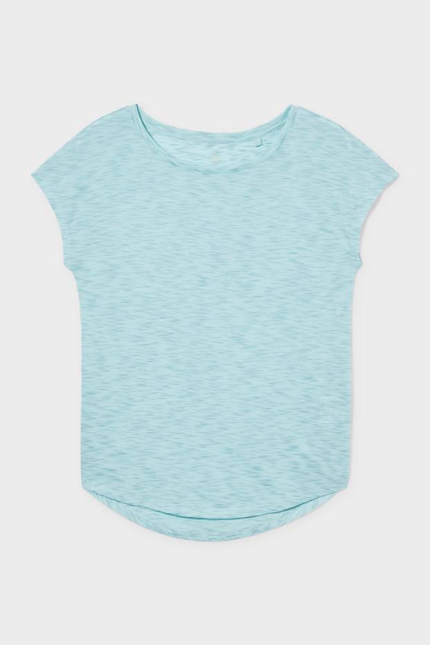Women - Basic T-shirt - light turquoise