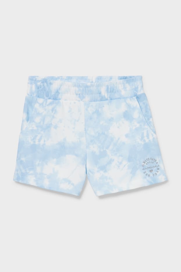 Enfants filles - Short en molleton - bleu clair