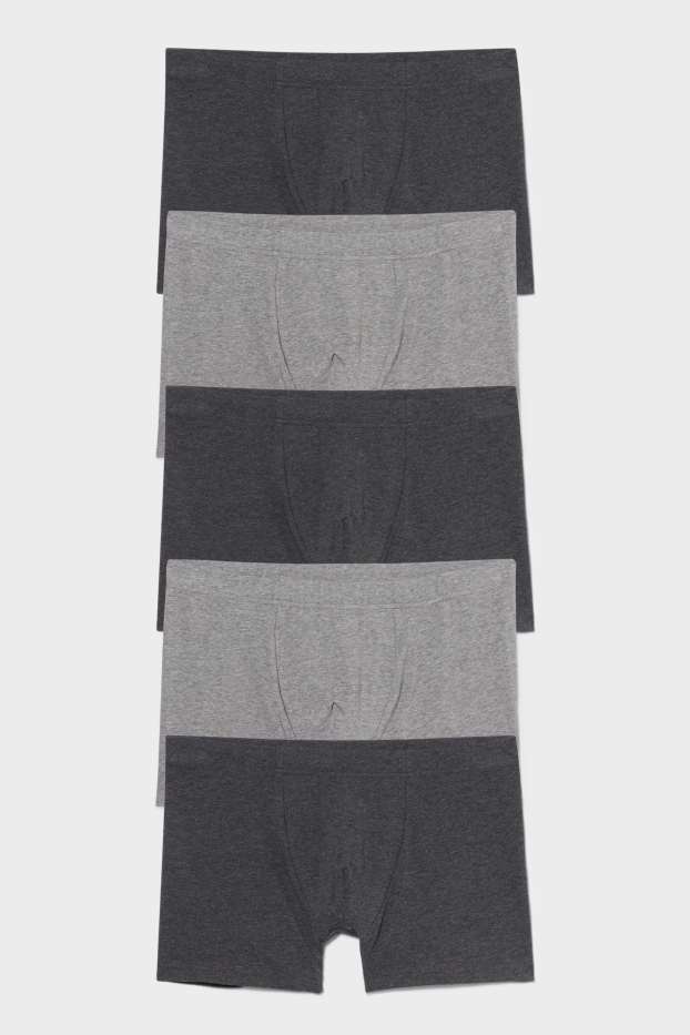 Uomo - Confezione da 5 - boxer aderenti - grigio scuro