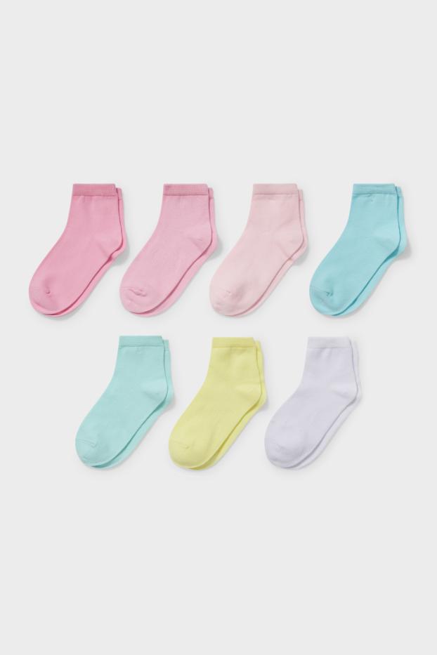 Kinder Mädchen - Multipack 7er - Socken - rosa