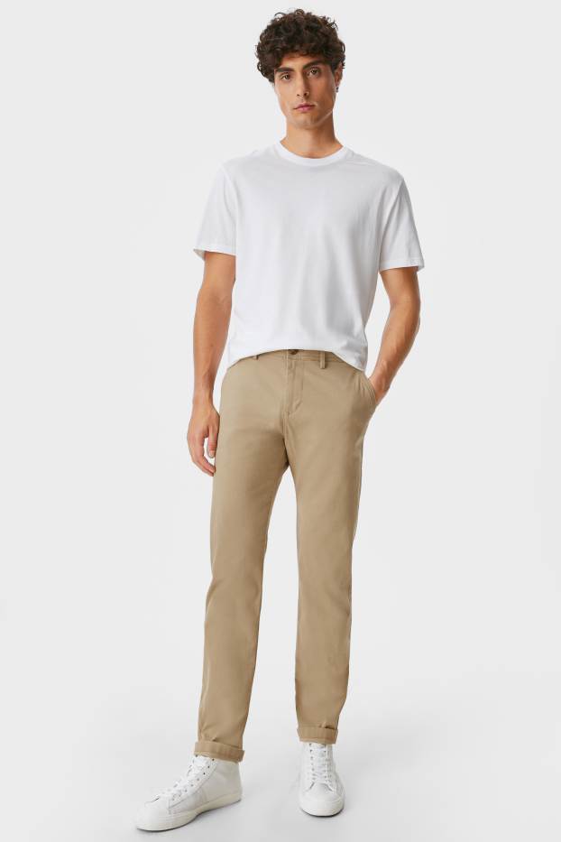 Men - Chinos - regular fit - taupe