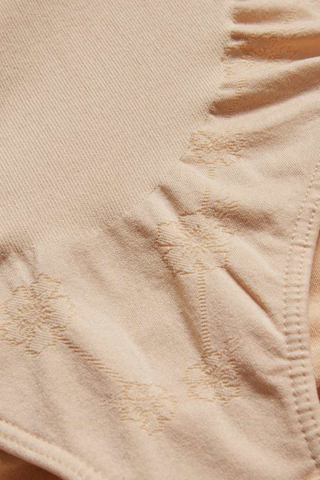 Femmes - Body gainant - sans coutures - beige
