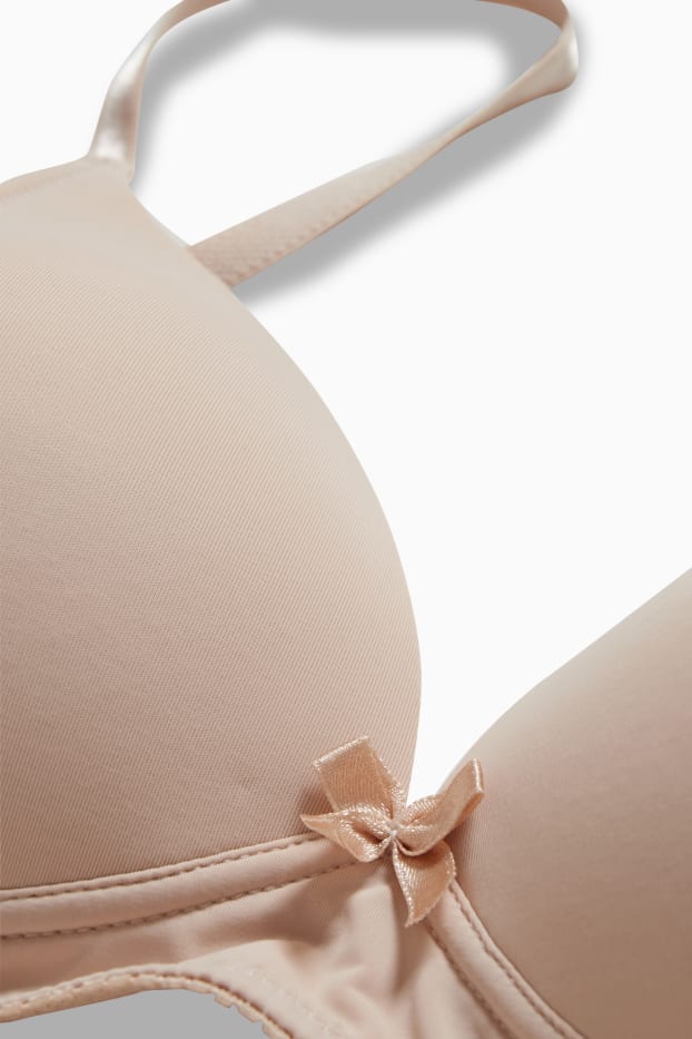 Dames - BH zonder beugels - voorgevormd - beige