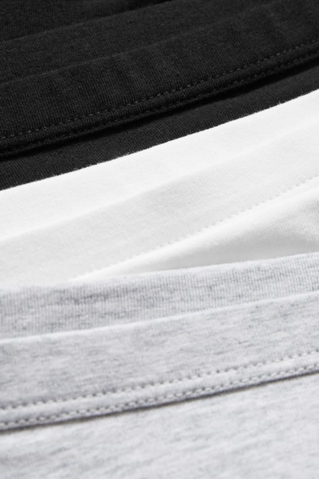 Children Girls - Multipack of 3 - shorts - white / black