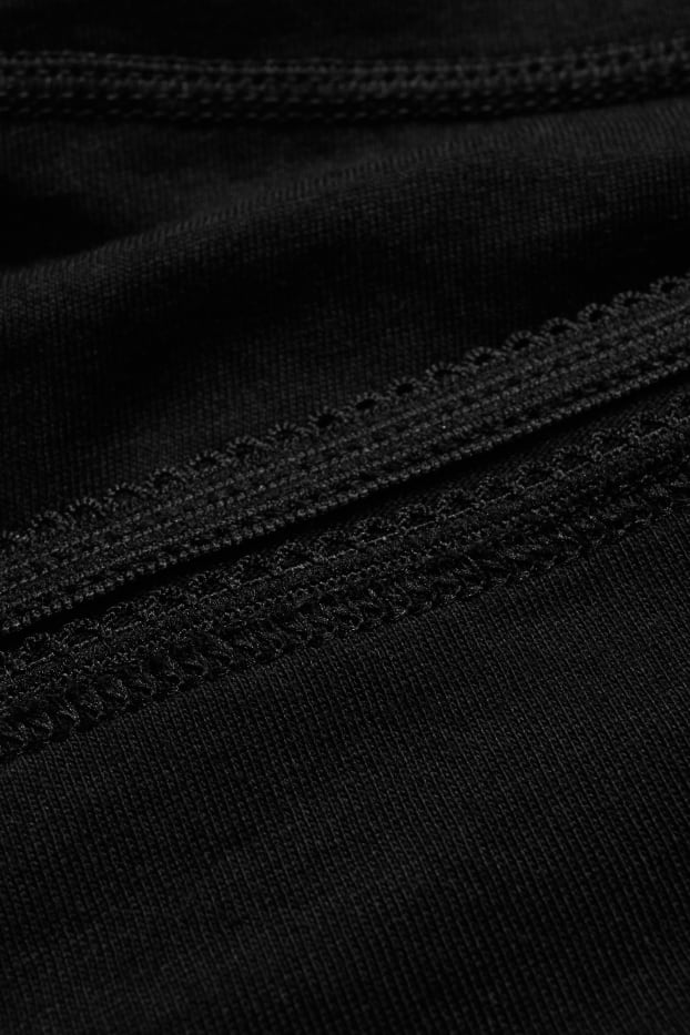 Femmes - Lot de 5 - culotte - noir