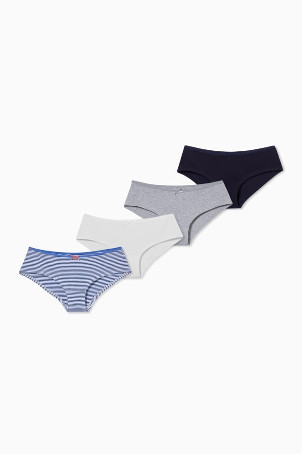 Damen - Multipack 4er - Hipster - blau