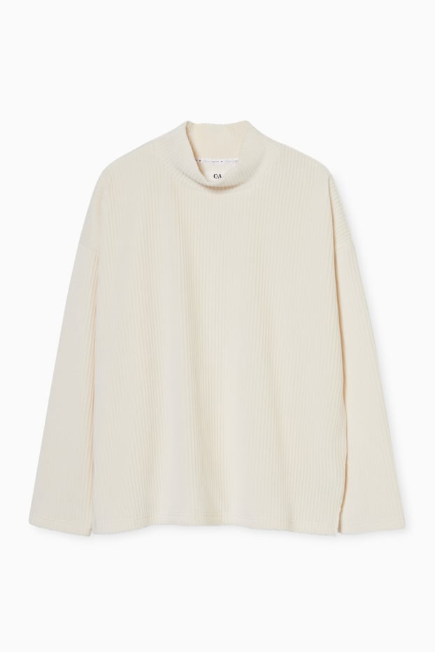 Donna - Maglia pigiama - bianco crema