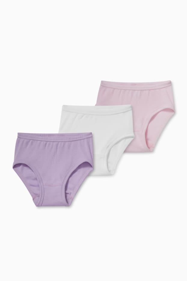Children Girls - Multipack of 3 - briefs - rose