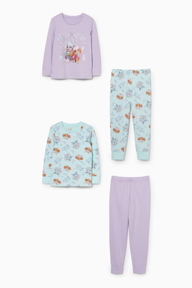 Children Girls - Multipack of 2 - PAW Patrol - pyjamas - 4 piece - turquoise