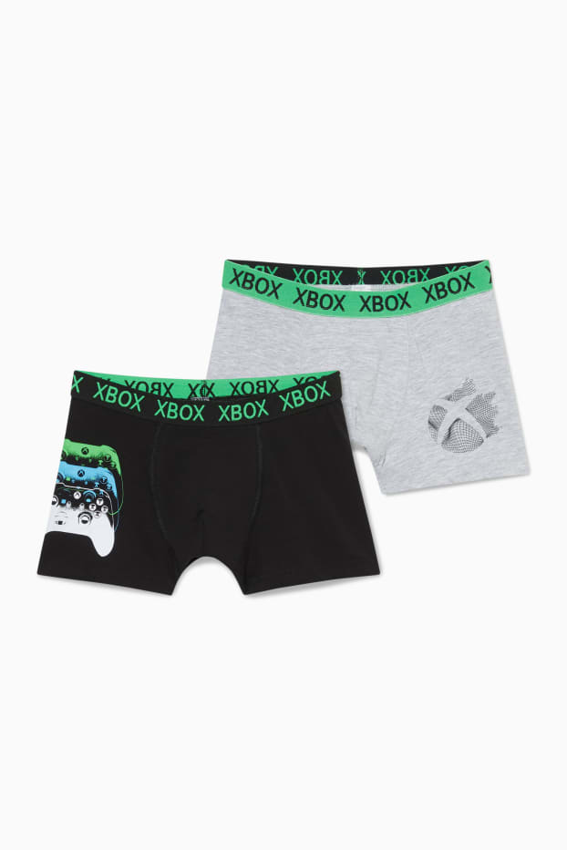 Kinderen: jongens - Set van 2 - Xbox - boxershort - zwart
