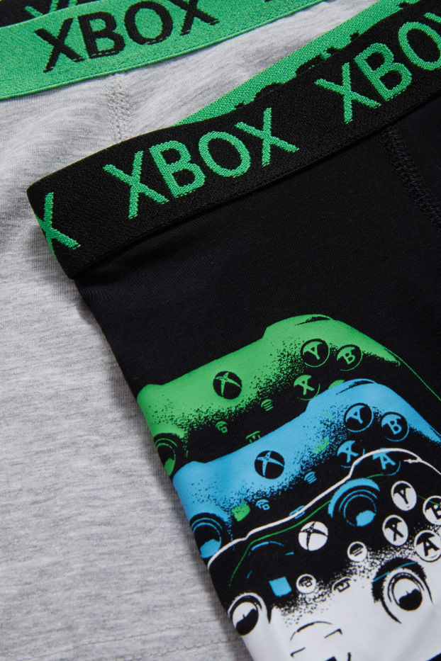 Kinderen: jongens - Set van 2 - Xbox - boxershort - zwart