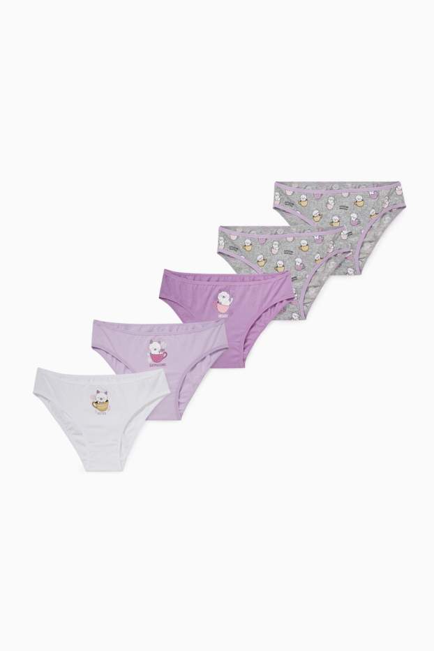 Kinder Mädchen - Multipack 5er - Slip - violett
