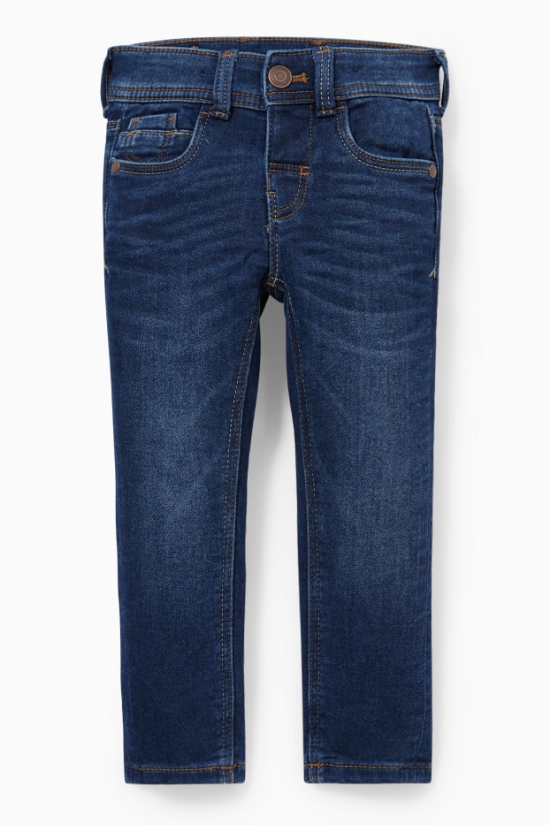 Kinderen: jongens - Skinny jeans - jog denim - jeansdonkerblauw