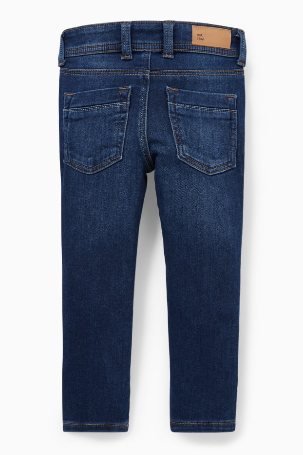 Kinderen: jongens - Skinny jeans - jog denim - jeansdonkerblauw