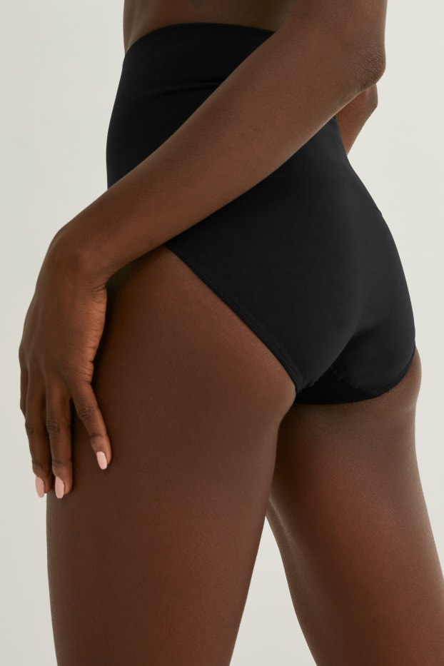 Femmes - Culotte gainante - sans coutures - noir