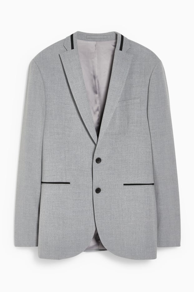 Herren - Baukasten-Sakko - Slim Fit - Flex - LYCRA® - hellgrau-melange