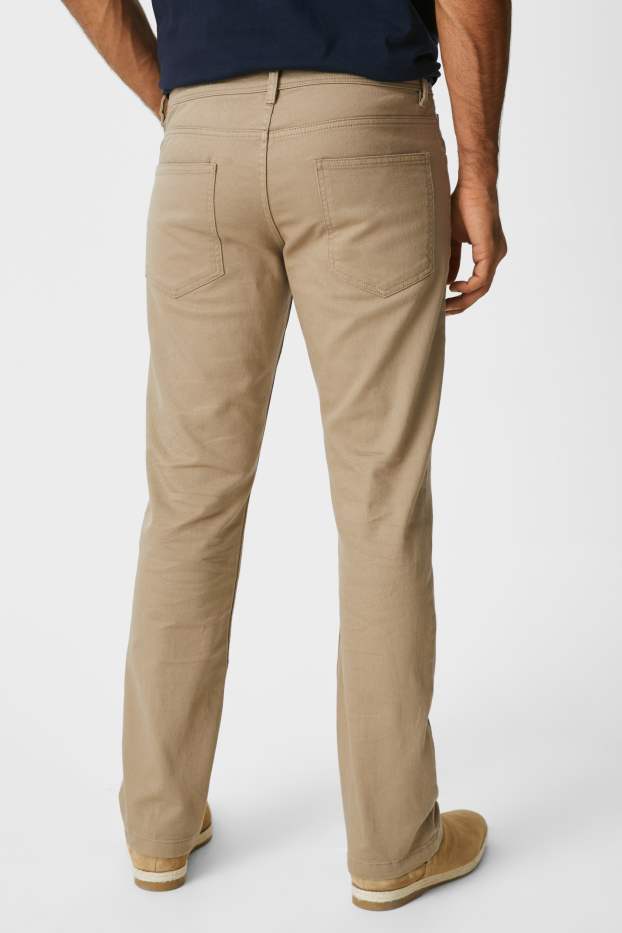 Uomo - Pantaloni - regular fit - tortora