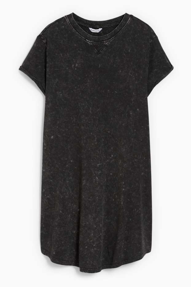 Damen - CLOCKHOUSE - T-Shirt-Kleid - schwarz