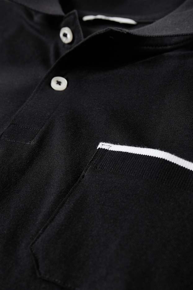 Men - Polo shirt - black