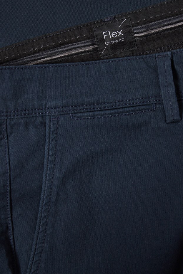 Uomo - Chino - slim fit - Flex - LYCRA® - blu scuro