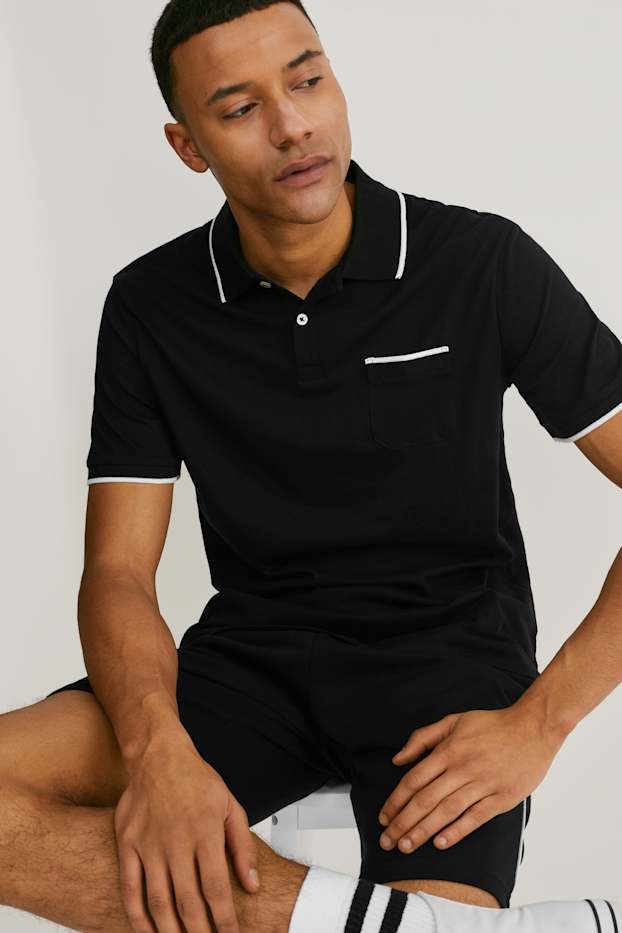 Men - Polo shirt - black