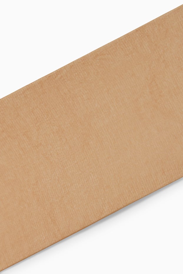 Damen - Halterlose Strümpfe - 15 DEN - bronze