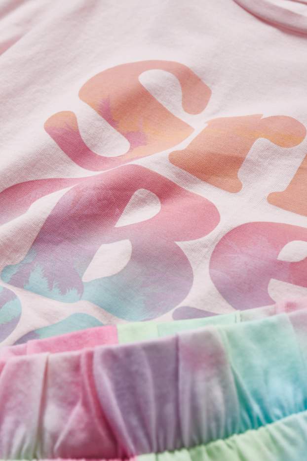 Kinder Mädchen - Shorty-Pyjama - 2 teilig - rosa