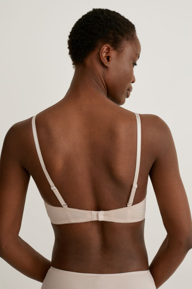 Dames - BH zonder beugels - voorgevormd - beige