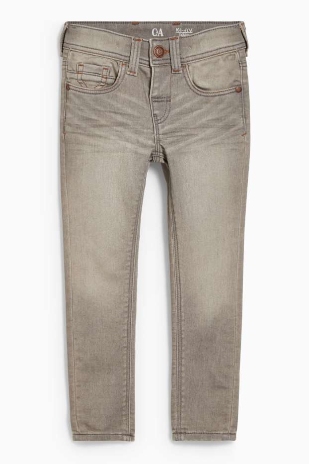 Enfants garçons - Jean skinny - jog denim - LYCRA® - jean gris clair
