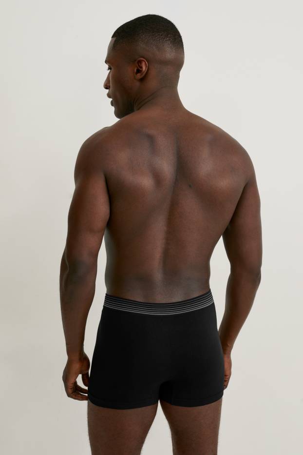 Herren - Multipack 3er - Trunks - seamless - LYCRA® - schwarz