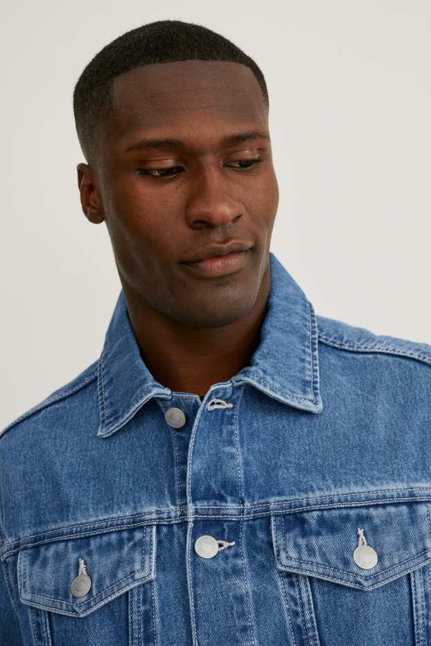 Herren - Jeansjacke - jeansblau