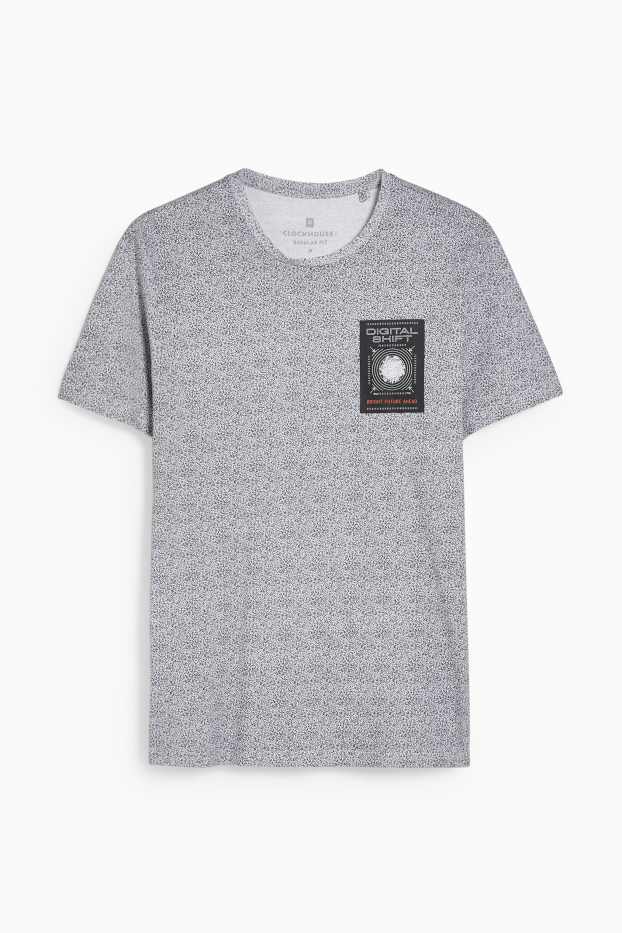 Herren - T-Shirt - weiss / schwarz