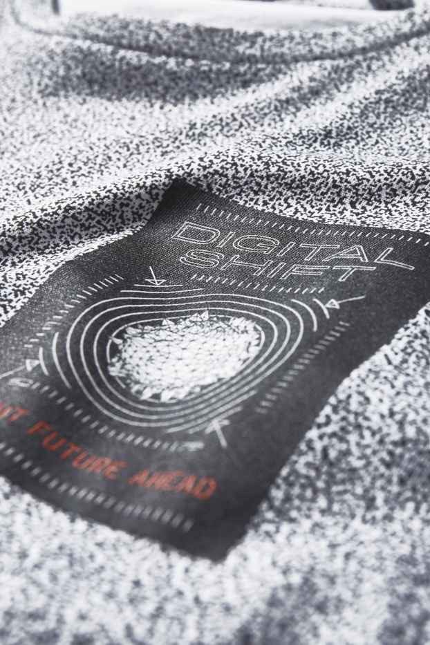 Herren - T-Shirt - weiss / schwarz