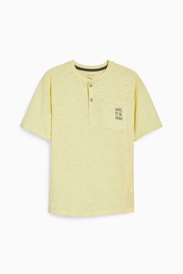 Enfants garçons - T-shirt - genderneutral - jaune clair