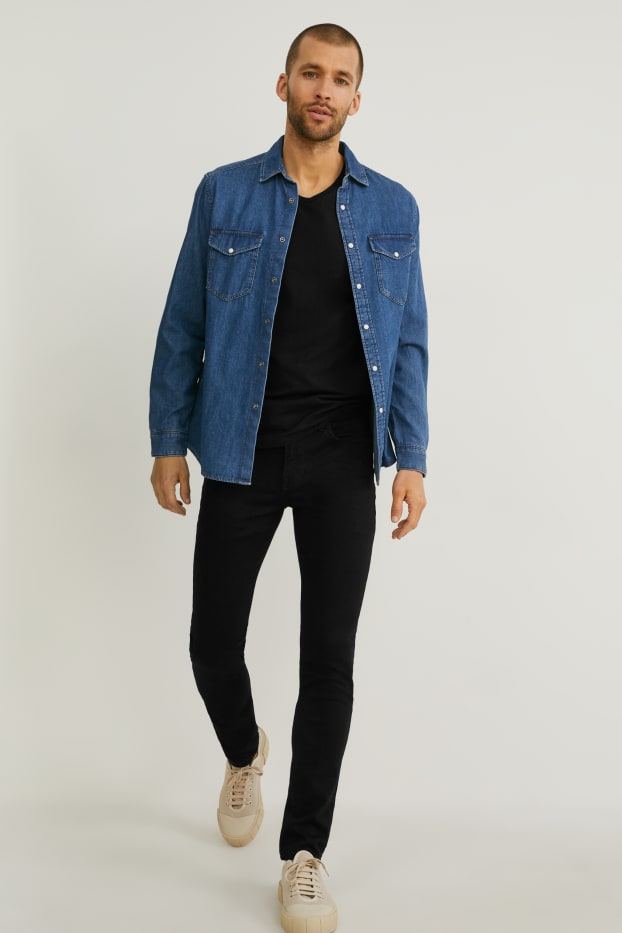 Herren - Skinny Jeans - LYCRA® - schwarz