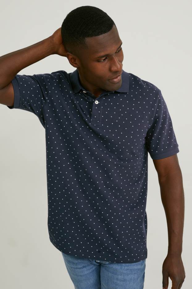 Heren - Poloshirt - donkerblauw