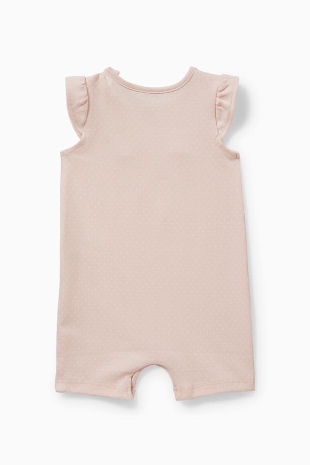 Baby Girls - Baby sleepsuit  - polka dot - rose