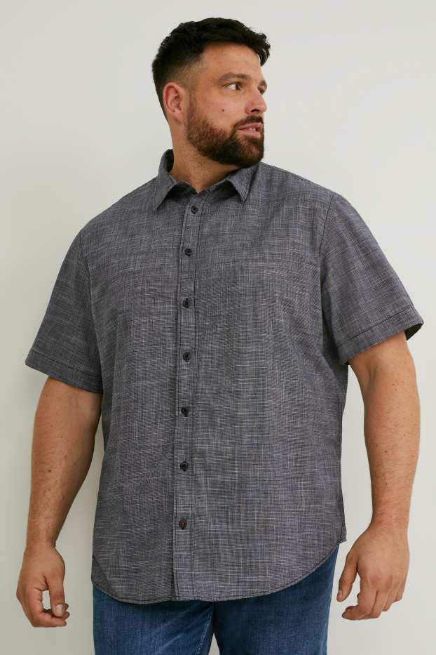 Herren - Hemd - Regular Fit - Kent - dunkelgrau