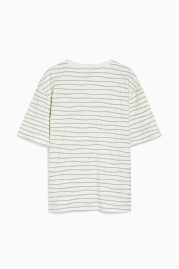 Children Boys - Short sleeve T-shirt - genderneutral - striped - cremewhite
