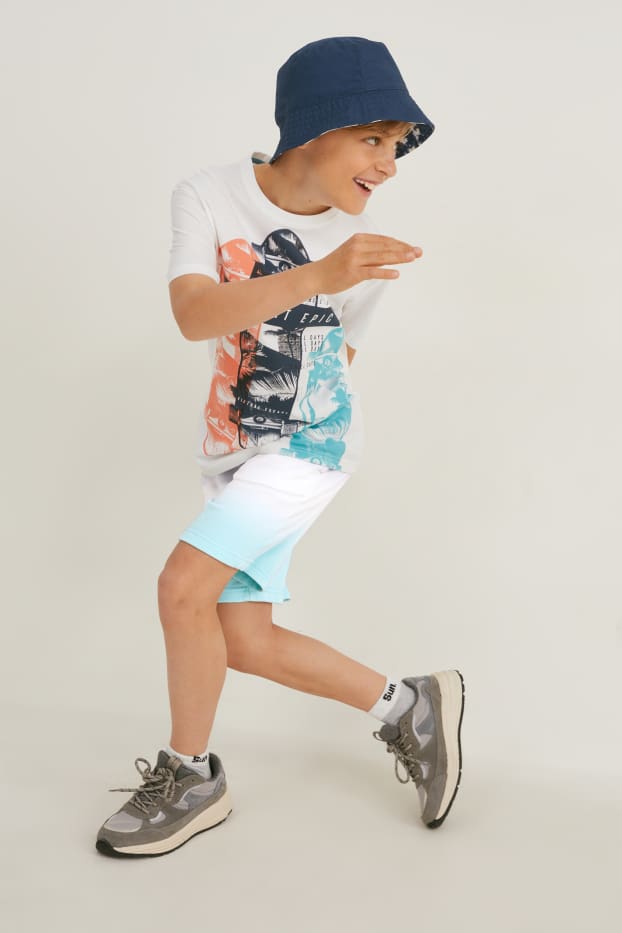 Enfants garçons - Short en molleton - bleu foncé