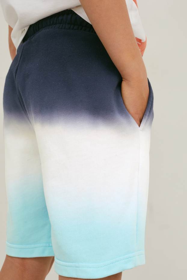 Enfants garçons - Short en molleton - bleu foncé