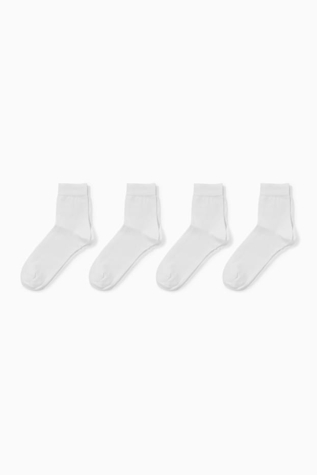Dona - Paquet de 4 - mitjons - vora còmode - blanc neu