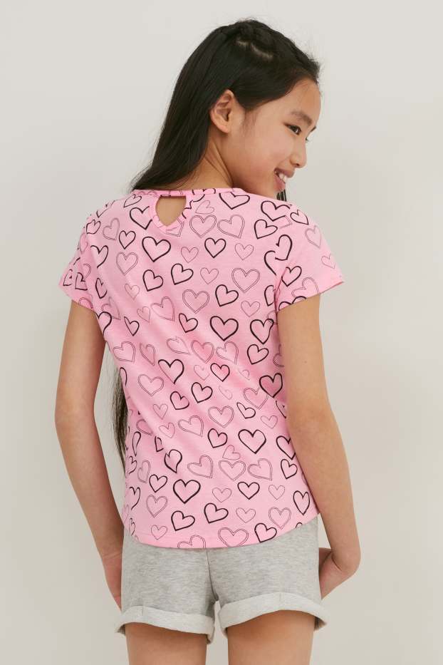 Enfants filles - Lot de 5 - T-shirts - blanc